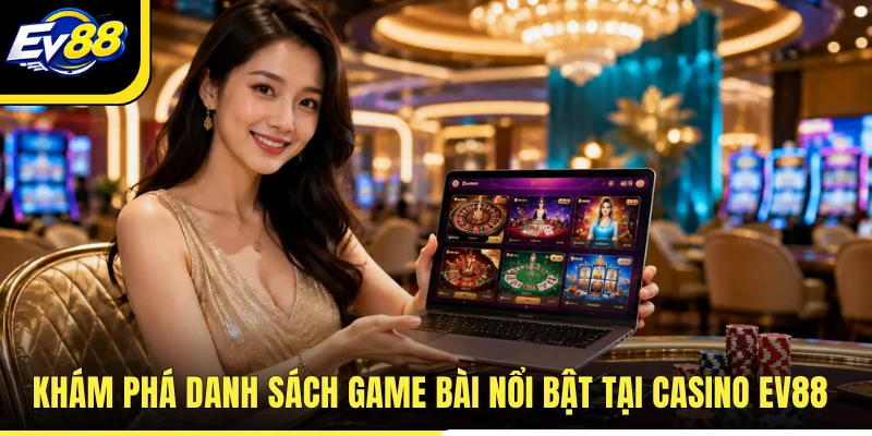 Khám phá danh sách game bài nổi bật tại Casino EV88
